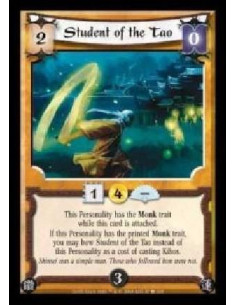 Student of the Tao  - This Personality has the Monk trait while this card is attached. If this Personality has the printed Monk 