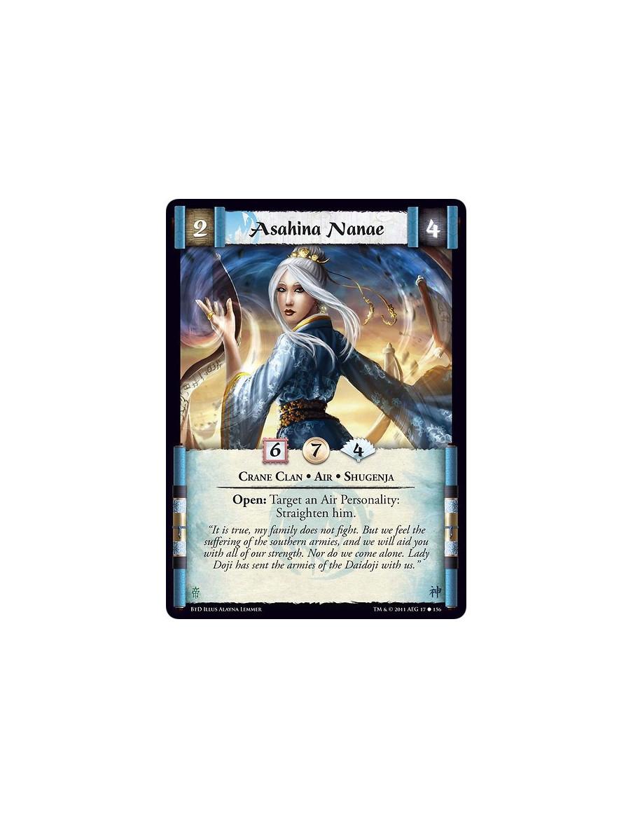 Asahina Nanae (Español)  - Crane Clan • Air • ShugenjaOpen: Target an Air Personality: Straighten him.