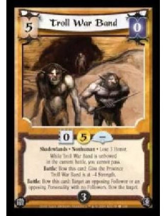 Troll War Band  - Shadowlands · Nonhuman · Lose 3 Honor. While Troll War Band is unbowed in the current battle, you cannot pass.