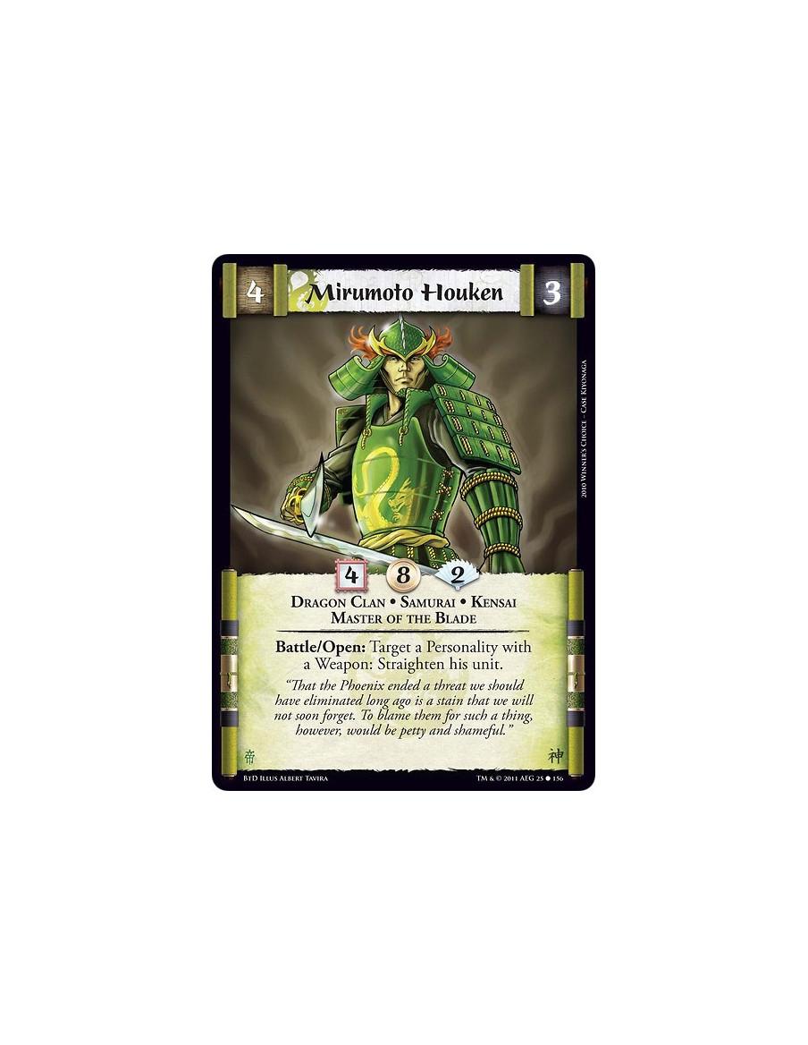 Mirumoto Houken (Español)  - Dragon Clan • Samurai • Kensai • Master of the BladeBattle/Open: Target a Personality with a Weapon