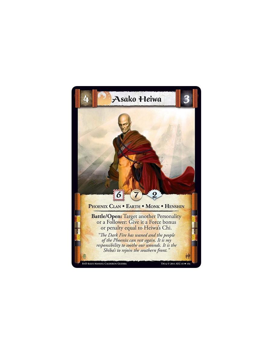 Asako Heiwa  - Phoenix Clan • Earth • Monk • HenshinBattle/Open: Target another Personality or a Follower: Give it a Force bonus