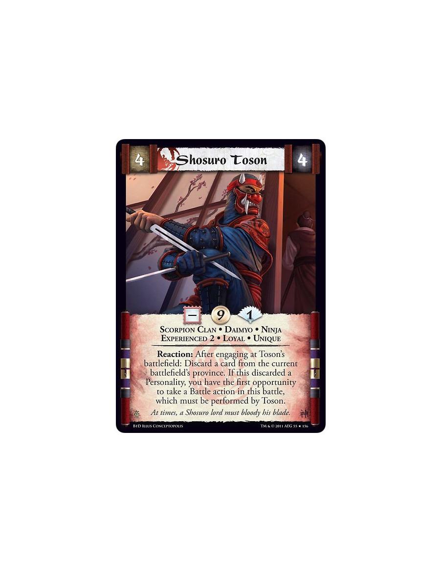 Shosuro Toson Exp2 (Español)  - Scorpion Clan • Daimyo • Ninja • Experienced 2 • Loyal • UniqueReaction: After engaging at Toson