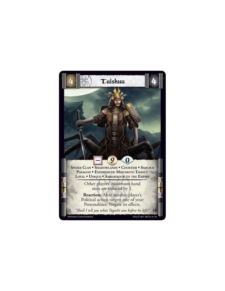 Taishuu Exp (Español)  - Spider Clan • Shadowlands • Courtier • Samurai • Paragon • Experienced Mirumoto Taishuu • Loyal • Uniqu