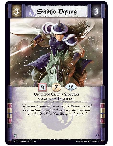 Shinjo Byung (Español)  - Unicorn Clan • Samurai • Cavalry • Tactician