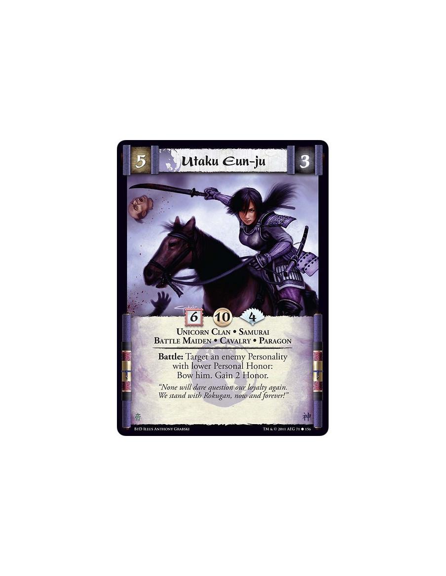 Utaku Eun-ju (Español)  - Unicorn Clan • Samurai • Battle Maiden • Cavalry • ParagonBattle: Target an enemy Personality with low