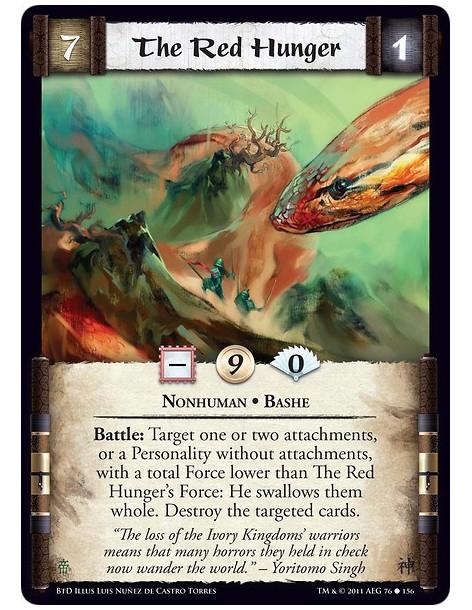 The Red Hunger (Español)  - Nonhuman • BasheBattle: Target one or two attachments, or a Personality without attachments, with a 