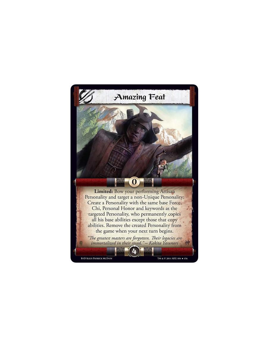 Amazing Feat (Español)  - Limited: Bow your performing Artisan Personality and target a non-Unique Personality: Create a Persona