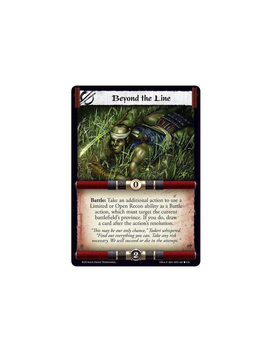 Beyond the Line  - Battle: Take an additional action to use a Limited or Open Recon ability as a Battle action, which must targe