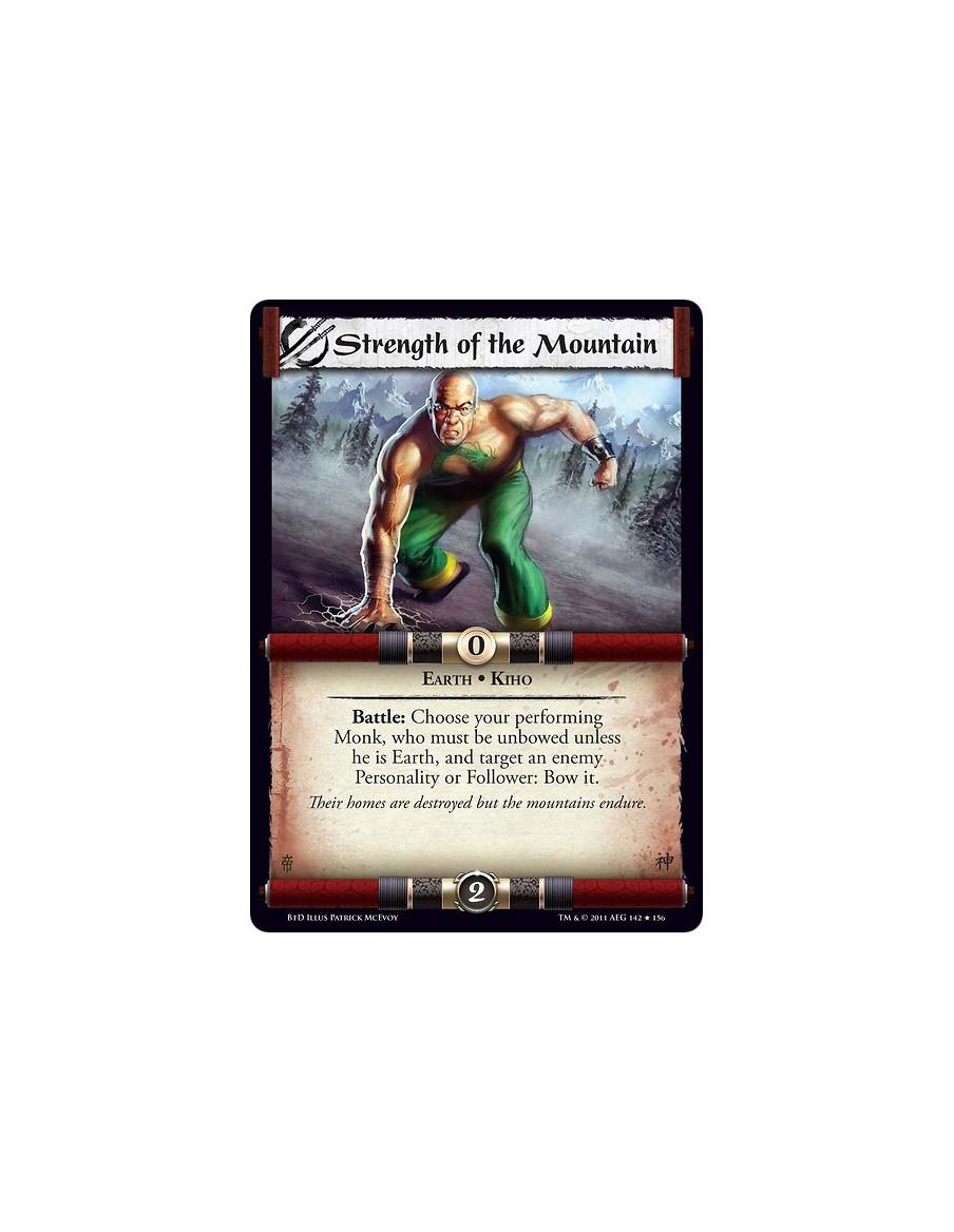 Strength of the Mountain (Spanish)  - Earth • KihoBattle: Choose your performing Monk, who must be unbowed unless he is Earth, a