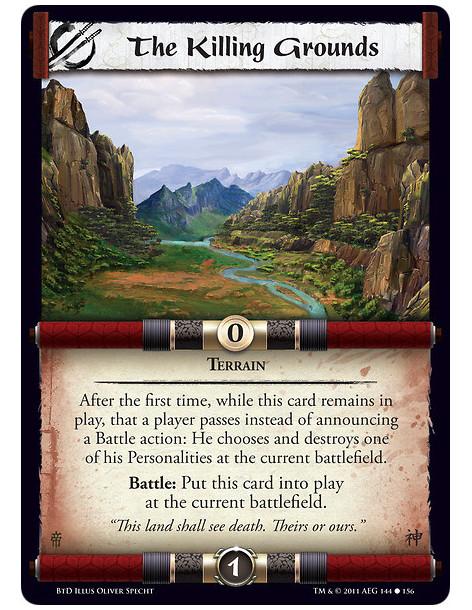 The Killing Grounds (Español)  - TerrainAfter the first time, while this card remains in play, that a player passes instead of a