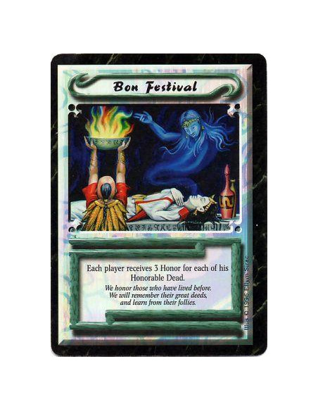 Bon Festival  - Festival • Unique  Each player gains 3 Honor for each of his honorably dead Personalities.