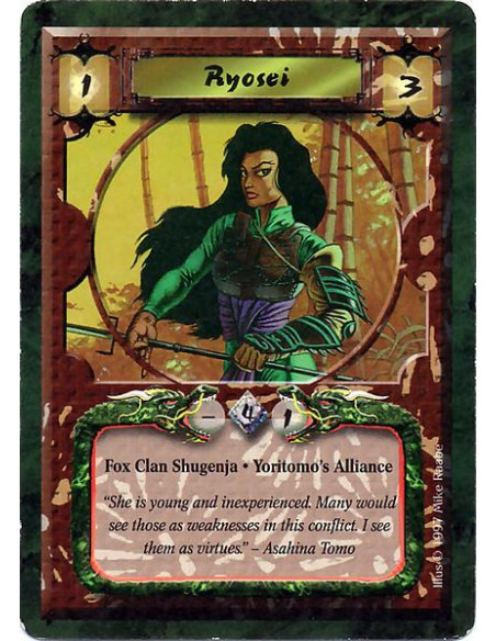 Ryosei  - Fox Clan Daimyo. Shugenja. Experienced. Unique. Yoritomo's Alliance