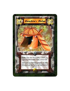 Kenshin's Helm  - Battle: Bow this Personality to bow any opposing Personality with a lower Chi.