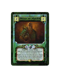 Shiryo no Agasha  - Dragon Clan Ancestor. Unique While this card is attached to your Personality, your maximum hand size is incr