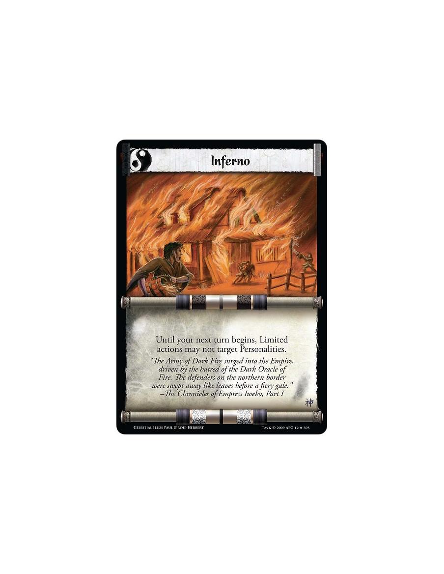 Inferno (Spanish)  - Until your next turn begins, Limited actions may not target Personalities.