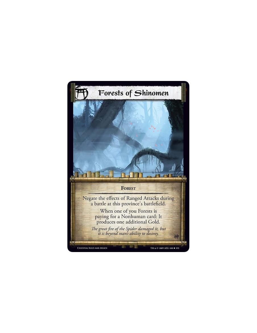 Forests of Shinomen (Spanish)  - Forest Negate the effects of Ranged Attacks during a battle at this province's battlefield. Whe
