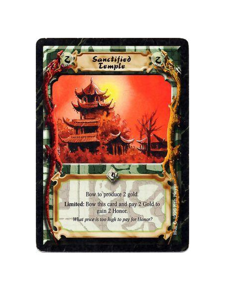 Sanctified Temple  - TempleBow this card: Produce 2 Gold.  Limited: Any number of times per turn, bow this card and pay 2 Gold: 