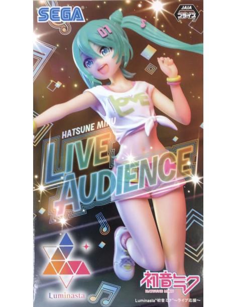 Figura Hatsune Miku Cheering. Live Audience. SEGA  - Figura de 20cm aprox. de altura fabricada en PVC