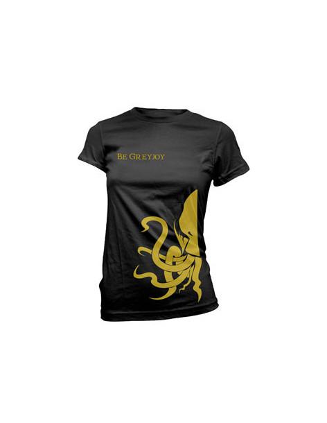 Camiseta Be Greyjoy. Juego de Tronos (Chico / Chica)  - Camiseta modelo Be Targaryen de la saga de literatura fantástica "Canció