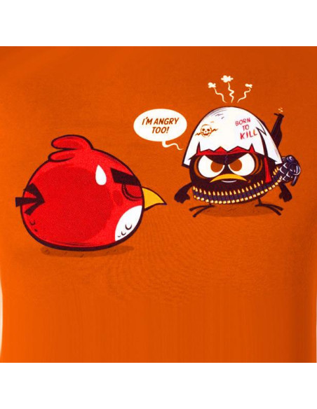 Camiseta Angry Calimero (Chicho Azul/ Chica Naranja)  - 