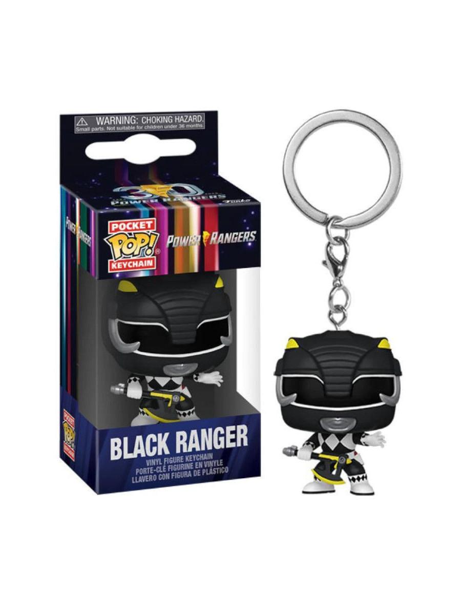 Keychan Pop Black Ranger. Power Ranger 30th  - Keychan Pop Black Ranger. Power Ranger 30th