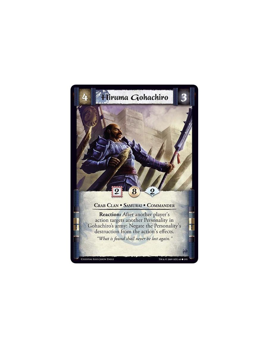 Hiruma Gohachiro  - Crab Clan • Samurai • Commander Reaction: After another player's action targets another Personality in Gohac