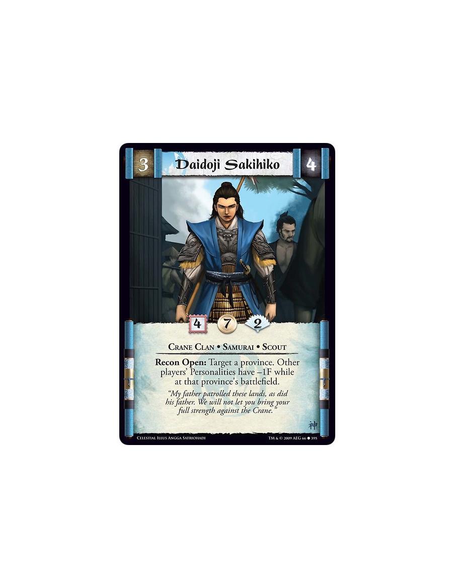 Daidoji Sakihiko  - Crane Clan • Samurai • Scout Recon Open: Target a province. Other players’ Personalities have -1F while at t