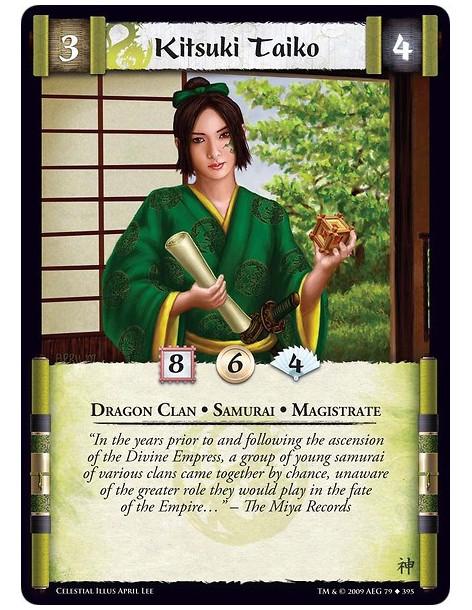 Kitsuki Taiko  - Dragon Clan • Samurai • Magistrate