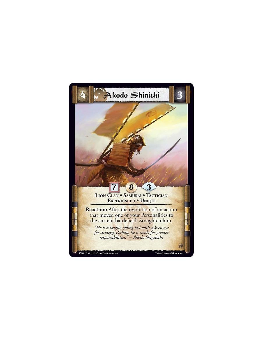 Akodo Shinichi Exp  - Lion Clan • Samurai • Tactician • Experienced • Unique Reaction: After the resolution of an action that mo