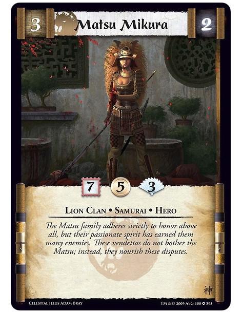 Matsu Mikura (Spanish)  - Lion Clan • Samurai • Hero