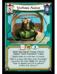 Yoritomo Naizen Exp  - Mantis Clan General · Scourge of Storms · Samurai · Naval · Experienced · Unique. Ranged attacks you crea