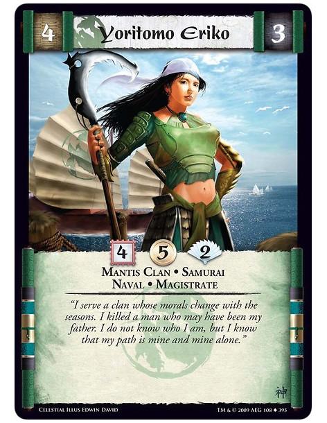Yoritomo Eriko  - Mantis Clan • Samurai  • Naval • Magistrate