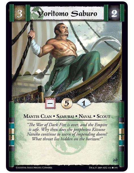 Yoritomo Saburo (Español)  - Mantis Clan • Samurai • Naval • Scout