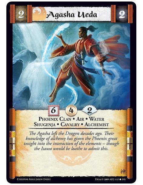 Agasha Ueda (MRP Cost 4)  - Phoenix Clan • Air • Water • Shugenja • Cavalry • Alch emist