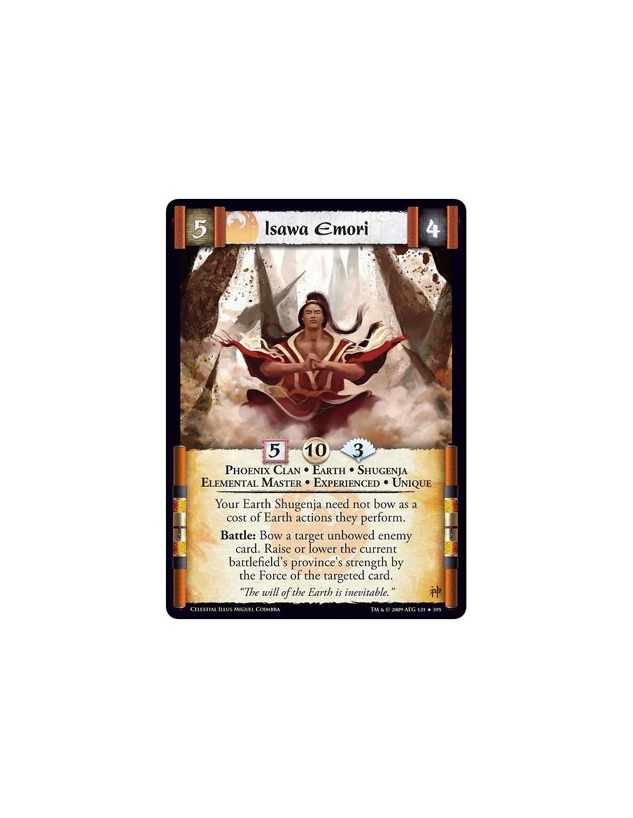Isawa Emori Exp (Spanish)  - Phoenix Clan • Earth • Shugenja • Elemental Master • Experienced • Unique Your Earth Shugenja need 