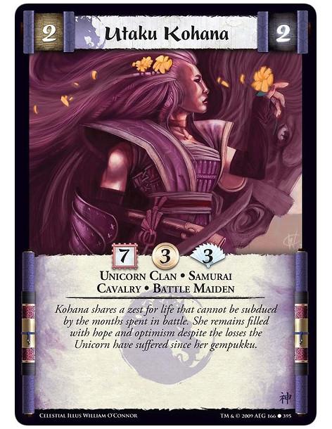 Utaku Kohana  - Unicorn Clan • Samurai  • Cavalry • Battle Maiden