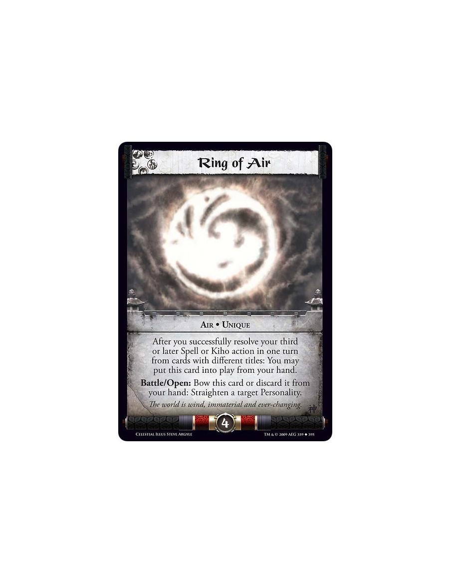 Ring of Air  - Air • Unique After you successfully resolve your third or later Spell or Kiho action in one turn from cards with 