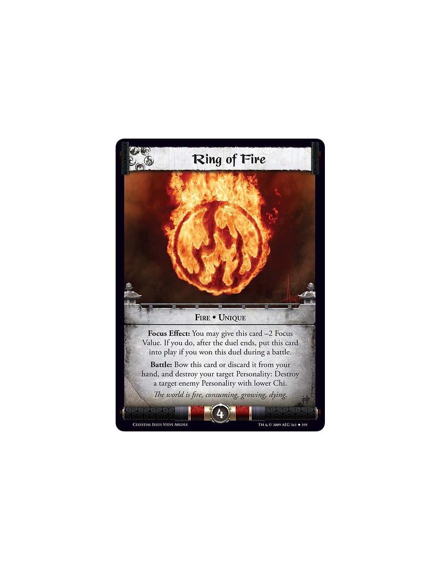 Ring of Fire FOIL  - Fire • Unique Focus Effect: You may give this card -2 Focus Value. If you do, after this duel ends, put thi