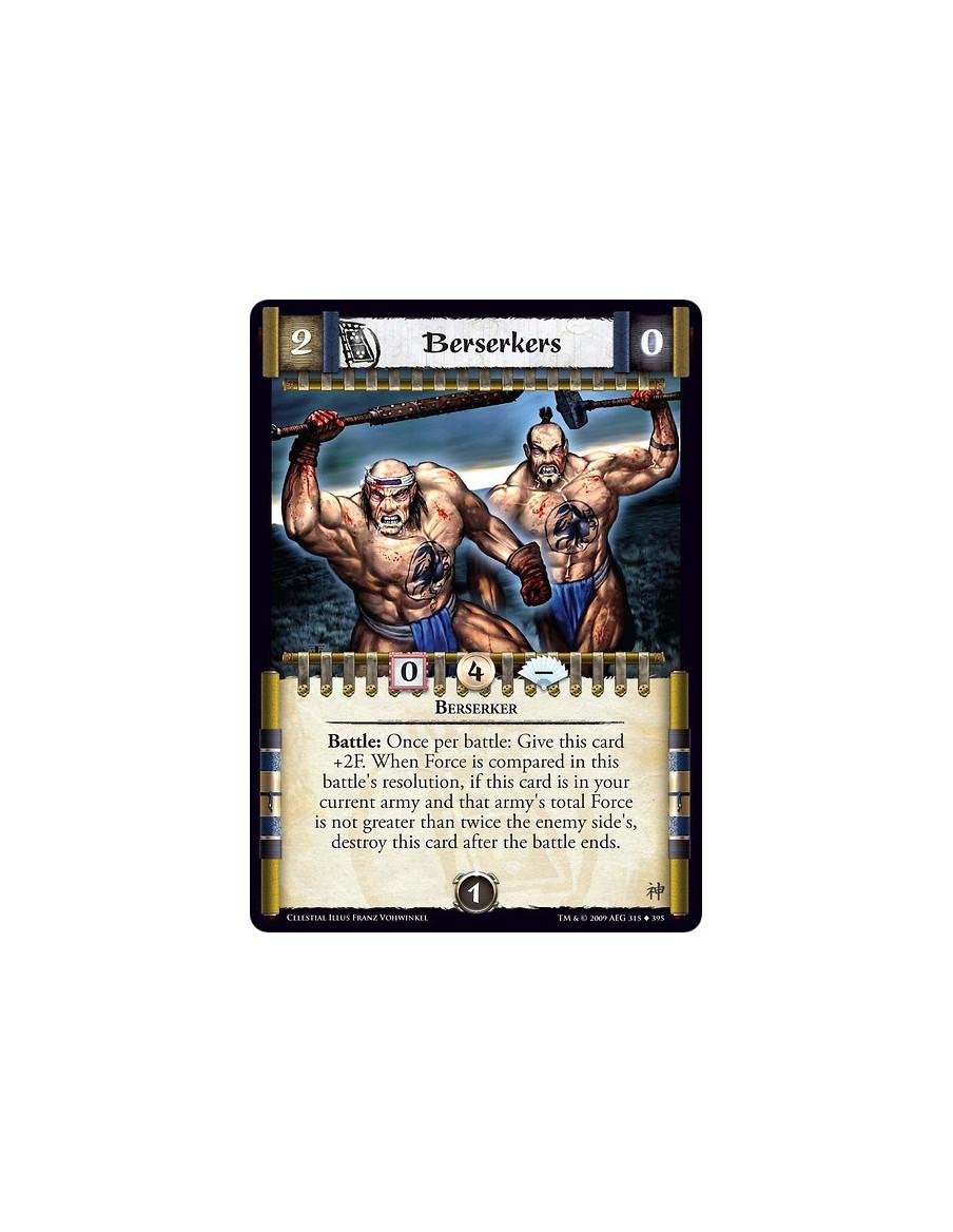 Berserkers  - Berserker Battle: Once per battle: Give this card +2F. When Force is compared in this battle's resolution, if this