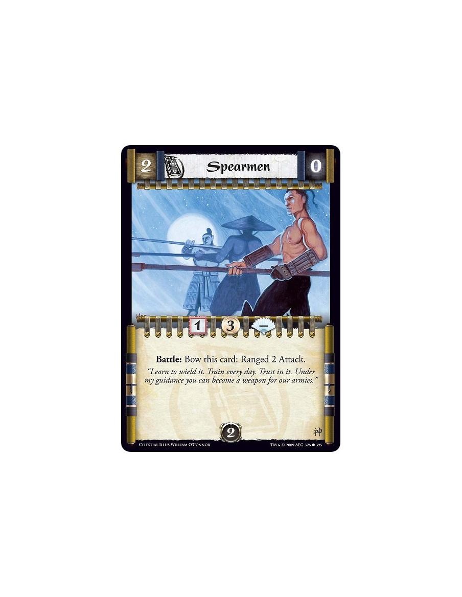 Spearmen  - Battle: Bow this card: Ranged 2 Attack.