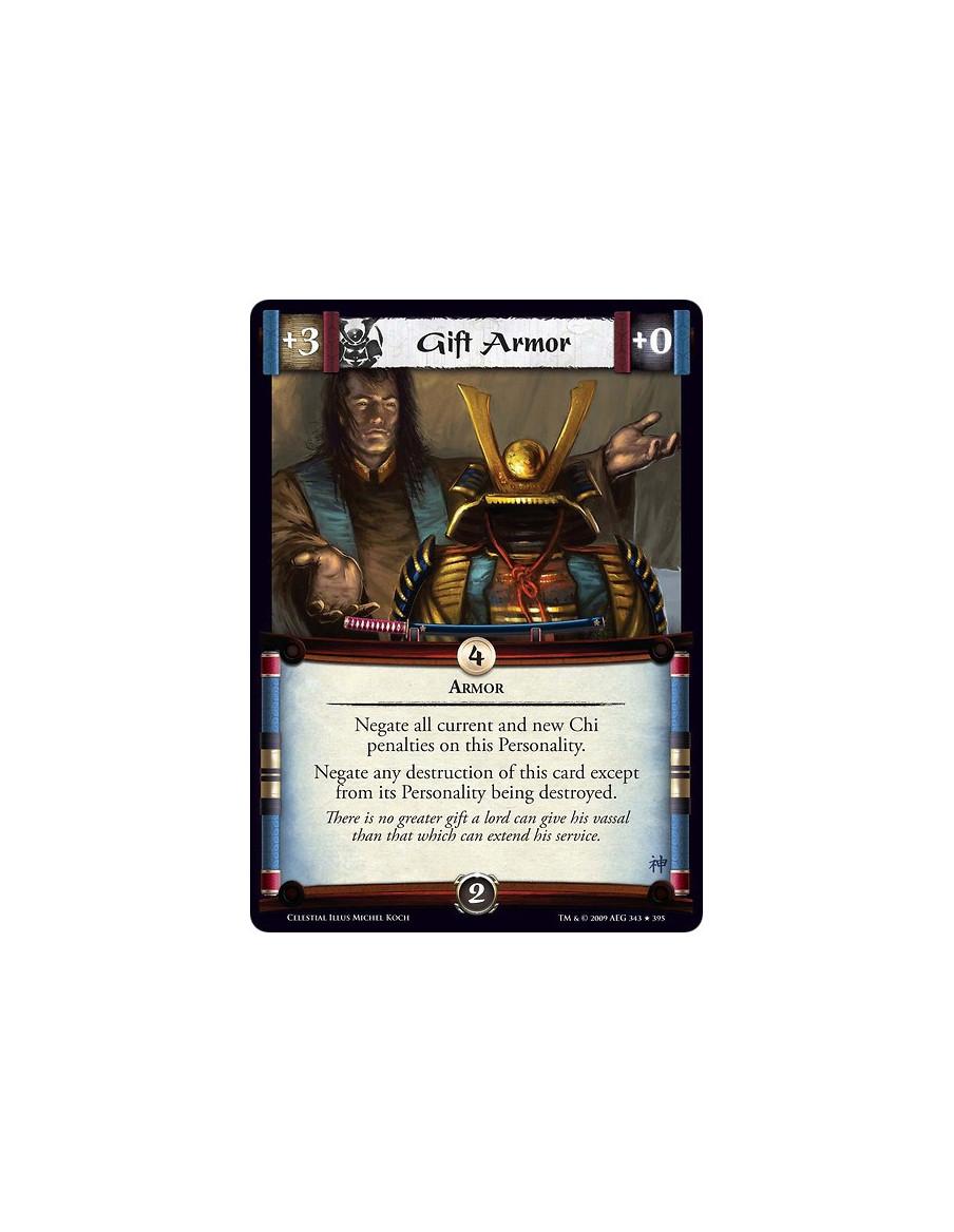 Gift Armor (Español)  - Armor Negate all current and new Chi penalties on this Personality. Negate any destruction of this card 
