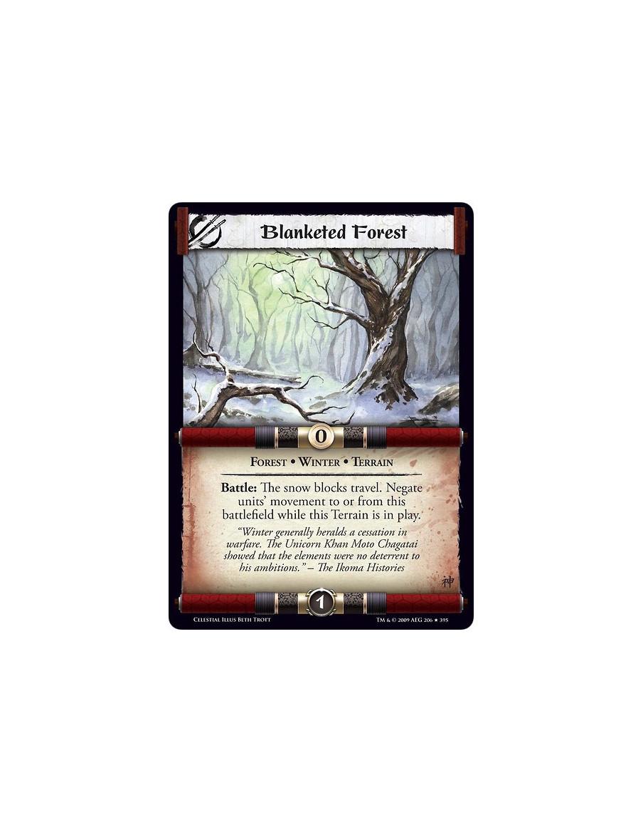 Blanketed Forest  - Forest • Winter • Terrain Battle: The snow blocks travel. Negate units’ movement to or from this battlefield