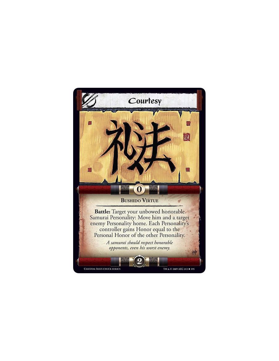 Courtesy  - Bushido Virtue Battle: Target your unbowed honorable Samurai Personality: Move him and a target enemy Personality ho