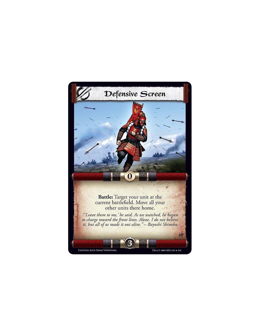 Defensive Screen (Spanish)  - Battle: Target your unit at the current battlefield. Move all your other units there home.