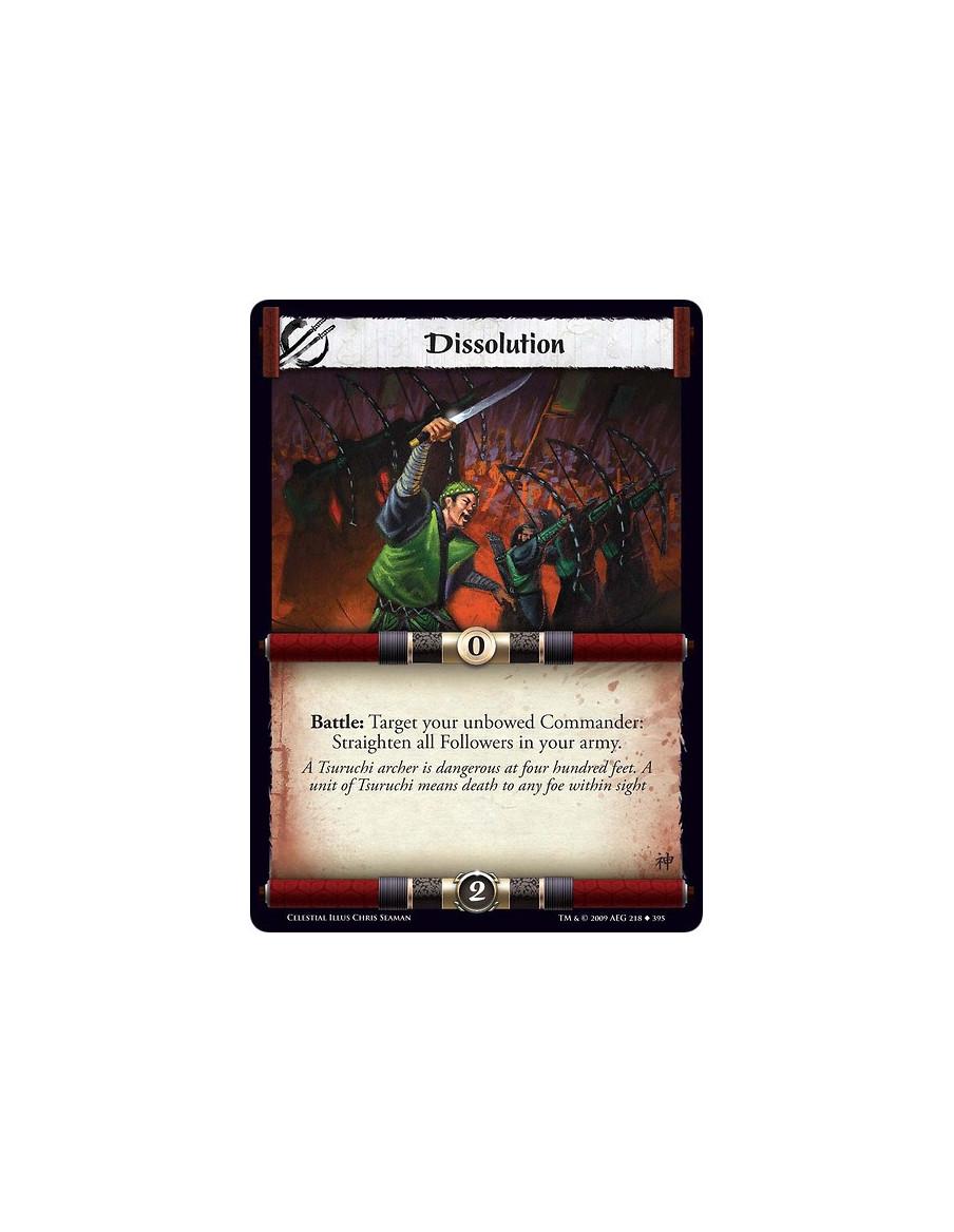 Dissolution  - Battle: Target your unbowed Commander: Straighten all Followers in your army.