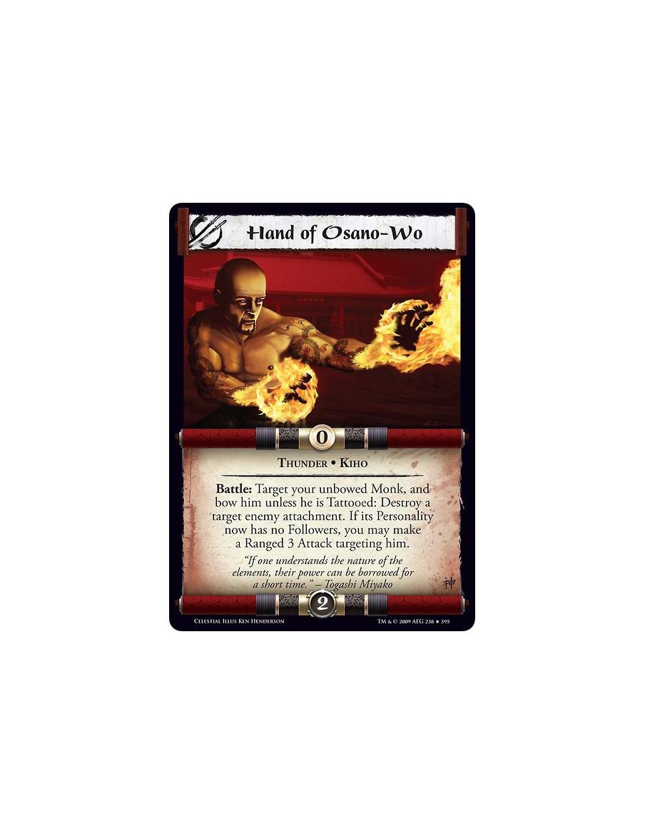 Hand of Osano-Wo (Español)  - Thunder • Kiho Battle: Target your unbowed Monk, and bow him unless he is Tattooed: Destroy a targ