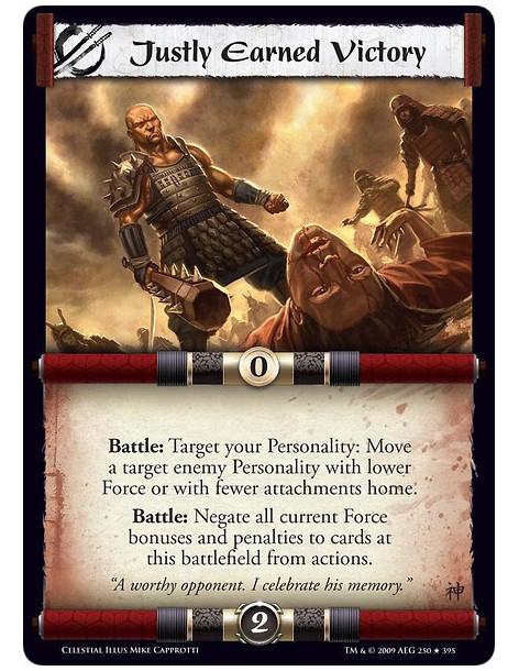 Justly Earned Victory (Español)  - Battle: Target your Personality: Move a target enemy Personality with lower Force or with few