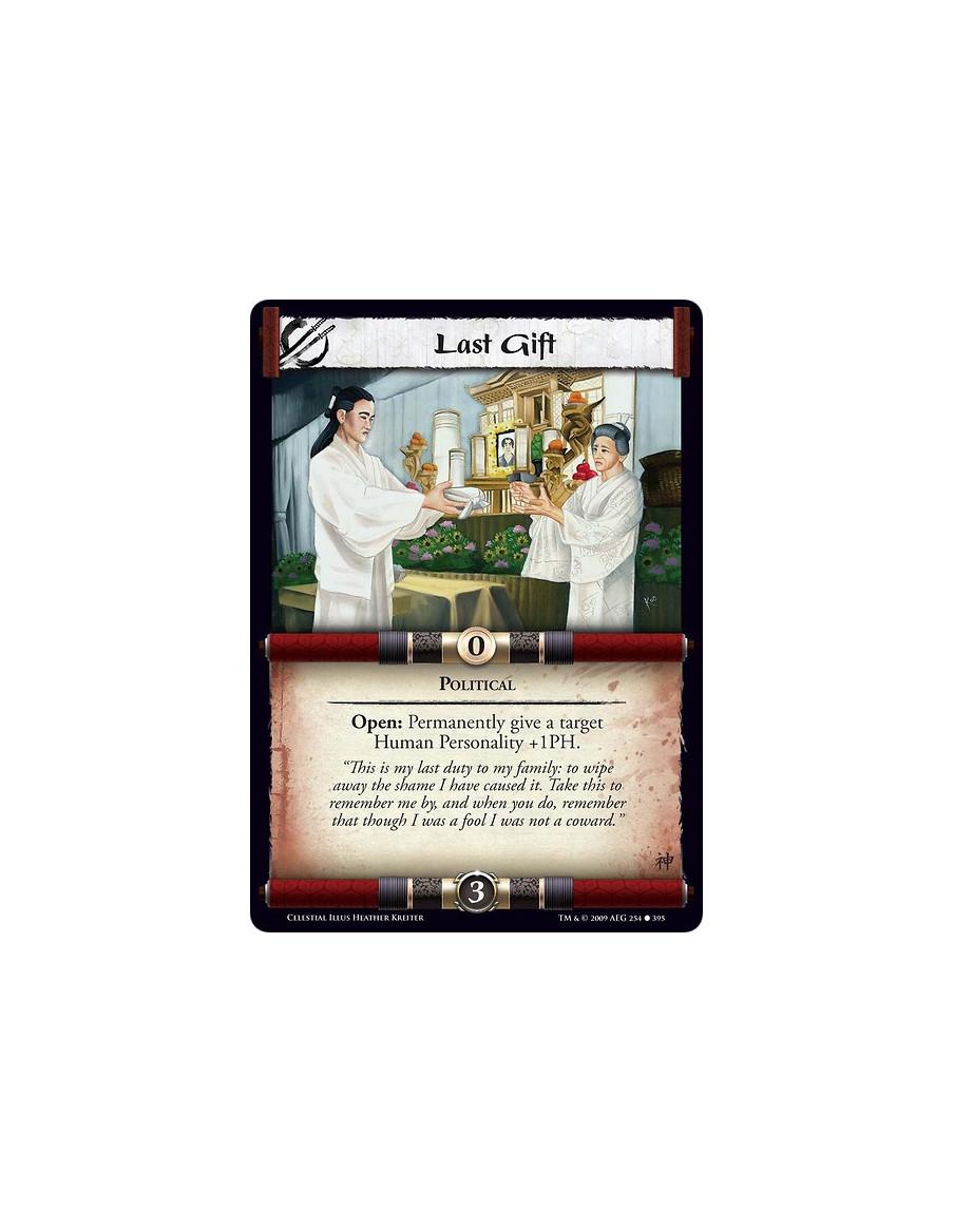 Last Gift (Español)  - Political Open: Permanently give a target Human Personality +1PH.