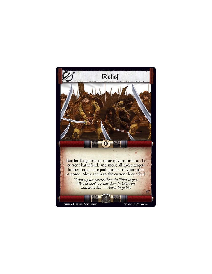 Relief  - Battle: Target one or more of your units at the current battlefield, and move all those targets home: Target an equal 