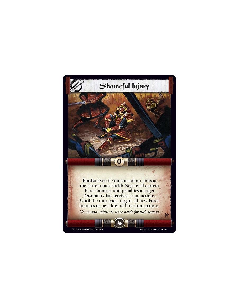 Shameful Injury (Spanish)  - Battle: Even if you control no units at the current battlefield: Negate all current Force bonuses a